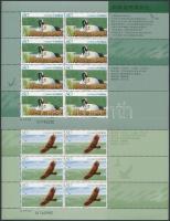 Madár; Xianghai rezervátum kisív sor Bird; Xianghai Reserve minisheet set