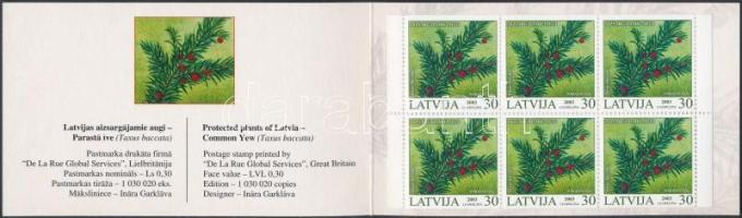 Védett növények (II.) bélyegfüzet, Protected plants (II.) stamp-booklet