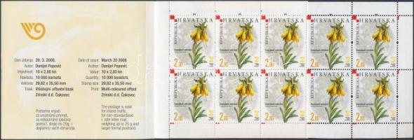 Őshonos növények bélyegfüzet, Indigenous plants stamp booklet