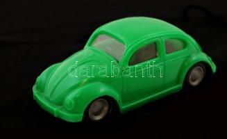 VW bogár játékautó, korai változat,  műanyag, 4x13x5cm