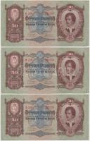 1932. 50P (5x) sorszámkövetők T:I-,II