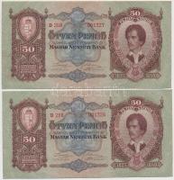 1932. 50P (5x) sorszámkövetők T:I-,II
