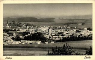 Losonc, Lucenec; látkép a zsinagógával és templomokkal / general view with the synagouge and churches (fa)