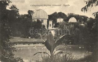 Ógyalla, Stara Dala, Hurbanovo; Csillagvizsgáló főépülete, tó / observatory, lake (Rb)