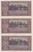 1945. 100P (5x) közte 3db sorszámkövető és 2db közeli sorszám, "BÜNTETÉS" szóban "N&q...