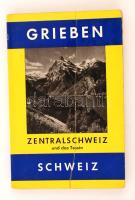 Schweiz: Zentralschweiz und das Tessin. München, 1964, Grieben-Verlag (Grieben-Reiseführer 257.). Térképmelléklettel. Kicsit megviselt papírkötésben, egyébként jó állapotban.