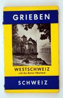 Schweiz: Westschweiz und das Berner Oberland. München, 1964, Grieben-Verlag (Grieben-Reiseführer 258.). Térképmelléklet nélkül. Kissé megviselt papírkötésben, jó állapotban.