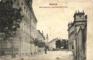 Komárom, Komárno; Deák Ferenc utca, Nagy Mihály bérpalota / street, palace (b)