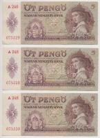 1939. 5P (3x) sorszámkövetők T:I-,II