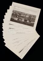 Buda és Pest 1856, L. Rohbock 16 metszete, Múzsák Közművelődési Kiadó, Budapest, 1988, 16 darab mets...