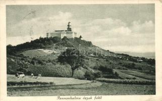 Pannonhalma, észak felől