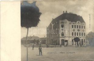 Kecskemét, Városi Bérpalota, Kovács Jenő üzlete, Brett húscsarnoka, photo (fl)