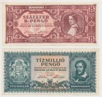 10db-os vegyes pengő bankjegy tétel T:I-II