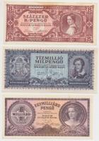 10db-os vegyes pengő bankjegy tétel T:I-II