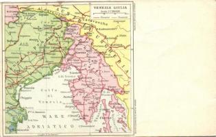 Venice, Venezia; the Map of Venezia Giulia region, pre-1918 (fa)