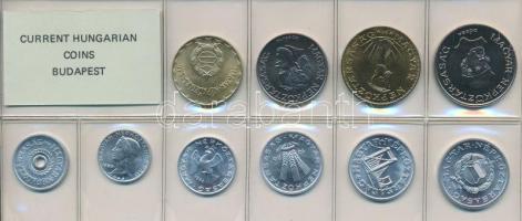 1986. 2f-20Ft 10db klf érmés forgalmi sor fóliatokban T:1