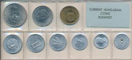 1977. 2f-10Ft 9db klf érmés forgalmi sor fóliatokban T:1