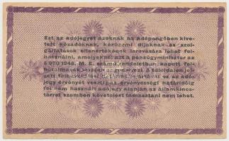 1946. 10db-os vegyes adópengő bankjegy tétel, benne ragasztottak is T:III,III-