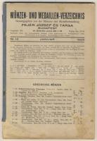 FEJÉR és Tsa: Münzen- und Medaillen-Verzeichnis No.13. (1929.) 91pag.,készletlista + Radnóti Aladár: A Börgönd-i éremlelet (klny., I-VII. tábla)