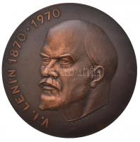 Szovjetunió 1970. "Vlagyimir Iljics Lenin" Br emlékérem tokban. Szign.: A. Kaasik (70mm) T:2 Soviet Union 1970. "Vladimir Ilyich Lenin" Br medal in original case. Sign.: A. Kaasik (70mm) C:XF