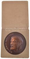 Szovjetunió 1970. "Vlagyimir Iljics Lenin" Br emlékérem tokban. Szign.: A. Kaasik (70mm) T...
