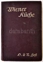 Hess, Olga; Hess, Adolf Fr.: Wiener Küche. Sammlung von Kochrezepten. Leipzig und Wien, Franz Deuticke,1931, keményvászon kötés, XCVIII+744p.,mellékletekkel. Állapot: közepes. A borítója és a gerince kopott, sérült. Az elülső szennylapon ajándékozási sorok. A kötése meglazult, a lapszélek foltosak.