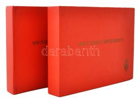 cca 1960-80 Mintával teli tájékoztató papíráruról, PIÉRT, 2 mappa, 15x21cm