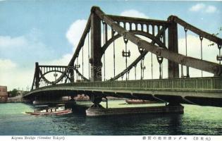 Tokyo, Kiyosu Bridge, boat (EK)