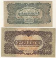 1944. "V.H." 1P, 2P, 20P T:I + 100P T:II+