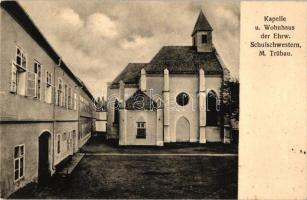 Moravská Trebová, Mahrisch Trübau; Kapelle u. Wohnhaus der Ehrw. Schulschwestern / chapel and dormitory (fl)