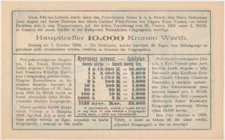 1903. "Tanuló Sorsjegy" 1K értékben, felülbélyegzéssel T:I-