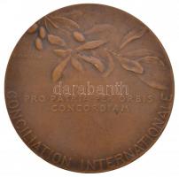 Franciaország ~1907. "A béke csókja / A hazáért a Világ egyesítése útján" peremén jelzett ...