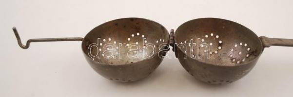 Régi, vas fűszerkanál, nagyméretű, 43cm