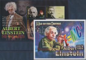 Albert Einstein kisív + blokk, Albert Einstein blocks block + mini sheet