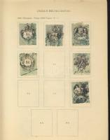 Gyűjteménymaradvány, 1.100 okmánybélyeg 2 albumban 1858-1955 / Rest of a duty stamp collection 1858-1955, 1.100 pcs in 2 albums