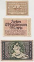 Németország / Weimari Köztársaság 1919-1923. 6db klf szükségpénz, közte Darmstadt, Düsseldorf, Emden...