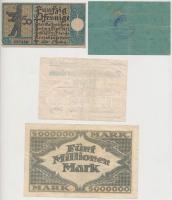 Német Birodalom / Weimari Köztársaság 1917-1923. 6db klf szükségpénz, közte Aachen, Blumenthal, Hamb...