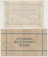 Német Birodalom / Weimari Köztársaság 1917-1923. 6db klf szükségpénz, közte Aachen, Blumenthal, Hamb...