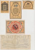 Németország / Weimari Köztársaság 1922-1923. 6db klf szükségpénz, közte Aachen, Crivitz, Fürth T:III...