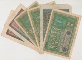 Német Birodalom / Weimari Köztársaság 1910-1923. 20db-os vegyes bankjegy tétel T:III,III-
German Em...