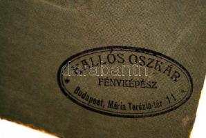 cca 1910 Ápolók és ápoltak, kórházi csoportkép, Kallós Oszkár (1874-1955) Mária Terézia téri  műterm...