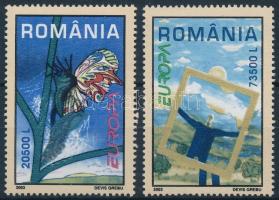 Europa CEPT 2 diff stamps from blocks, Europa CEPT 2 klf blokkból kitépett bélyeg