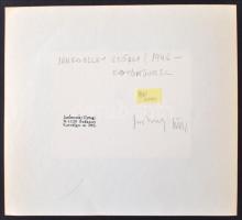 1983 Jankovszky György(1946-): New York, Coney Island, feliratozva, aláírt, pecséttel jelzett, karto...