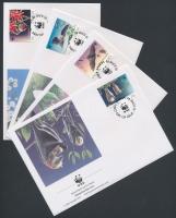 WWF: Denevérek sor + 4 db FDC WWF: Bats set + 4 FDC