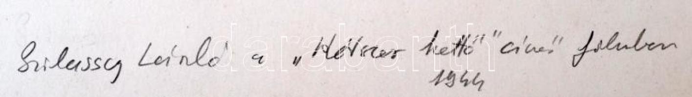 1944 Szilassy László(1908-1972) A kétszer kettő című filmben, 23x29 cm