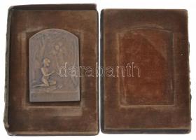 Franciaország 1906. "Bűvölő" kétoldalas, peremen jelzett Br plakett. Szign.: Marie Alexand...