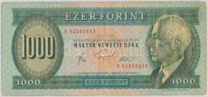 1983. március 25. 1000Ft "B" sorozat T:III,III-  Adamo F44.1