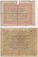 1848. 5Ft vörösesbarna + 10Ft "Kossuth bankó" T:III-IV,V