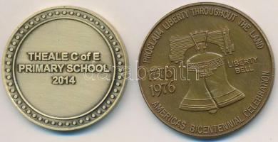 Amerikai Egyesült Államok 1976. "Függetlenség kikiáltásának bicentenáriuma" kétoldalas Br ...