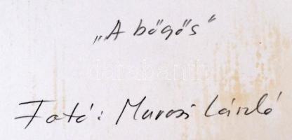 Marosi László: A bőgős, feliratozott fotó, 30x39 cm